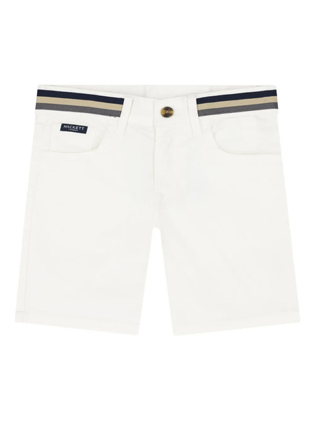  Hackett Kids Bermudas De Algodón - Blanco 