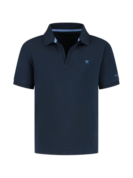  Hackett Kids Polo Con Bordado Ss - Azul 