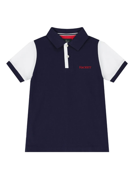  Hackett Kids Polo Con Logo - Azul 