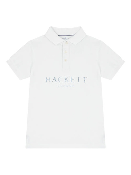  Hackett Kids Polo Con Logo - Blanco 