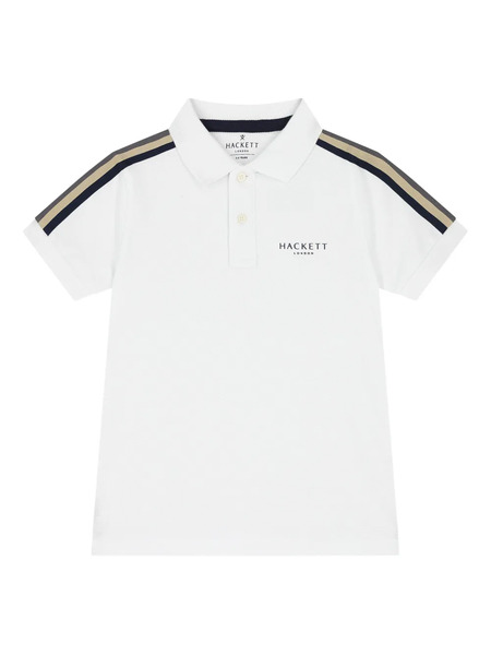  Hackett Kids Polo Con Logo - Blanco 