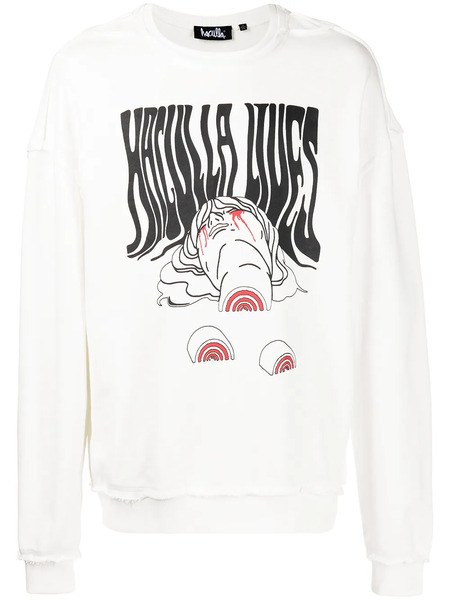  Haculla Jersey Con Logo Estampado - Blanco 