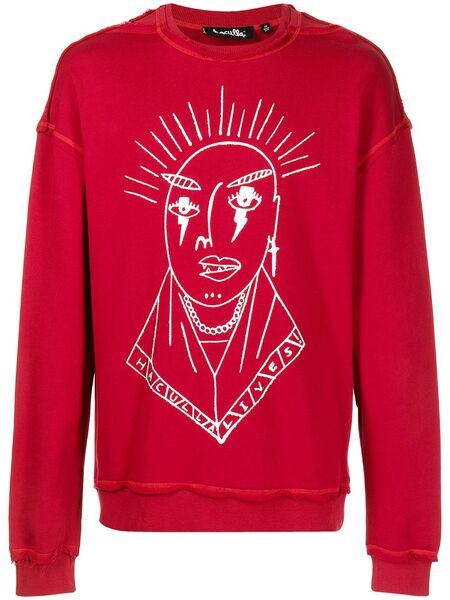  Haculla Jersey Con Logo Estampado - Rojo 