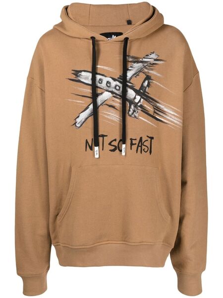  Haculla Sudadera Con Estampado Not So Fast - Marrón 
