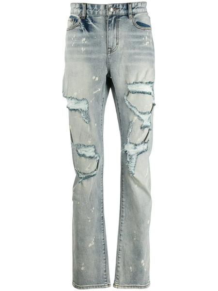  Haculla Vaqueros Slim Con Efecto Envejecido - Azul 