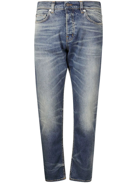  Haikure Vaqueros Slim Con Aplique Del Logo - Azul 