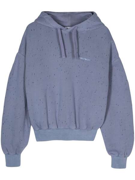  Halfboy Sudadera Con Capucha Y Logo - Azul 