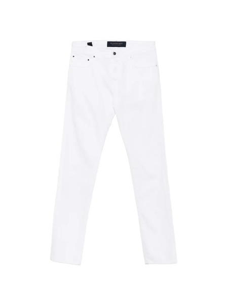  Hand Picked Vaqueros Ravello Con Parche Del Logo - Blanco 