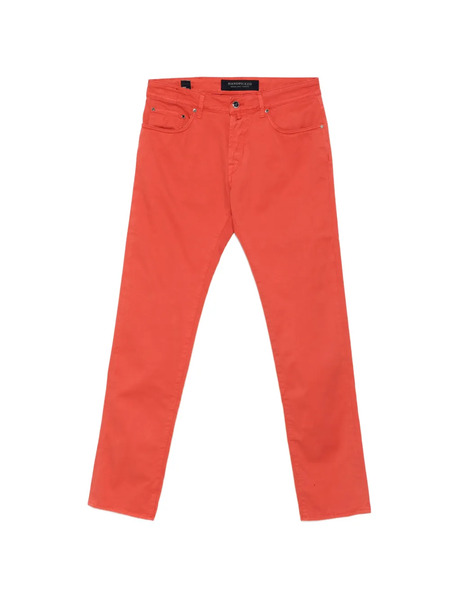  Hand Picked Vaqueros Ravello Con Parche Del Logo - Naranja 