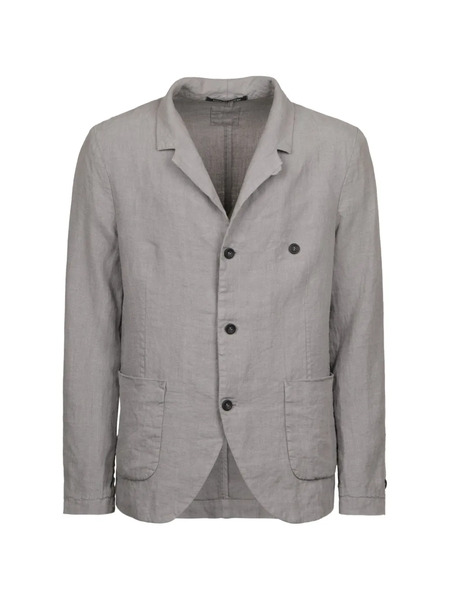  Hannes Roether Button-fastening Patch-pocket Blazer - Gris 