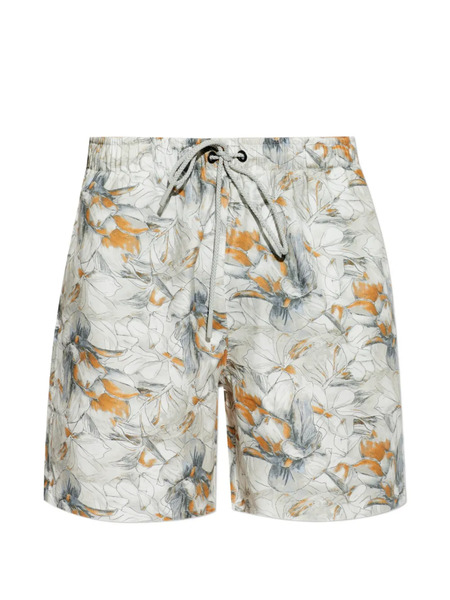  Hanro Bermudas Con Estampado Floral - Blanco 