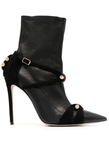  Hardot Botines Con Puntera En Punta - Negro 
