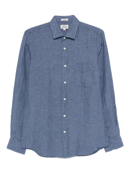  Hartford Camisa De Lino Con Bolsillo - Azul 