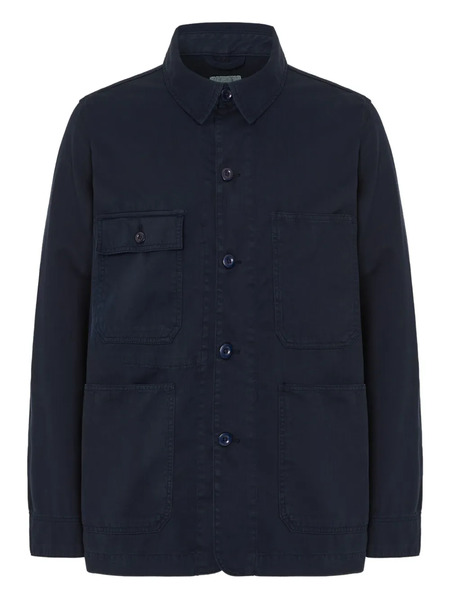  Hartford Sobrecamisa Con Bolsillos De Parche - Azul 