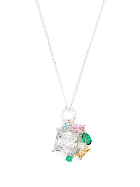  Hatton Labs Collar Con Gemas - Plateado 