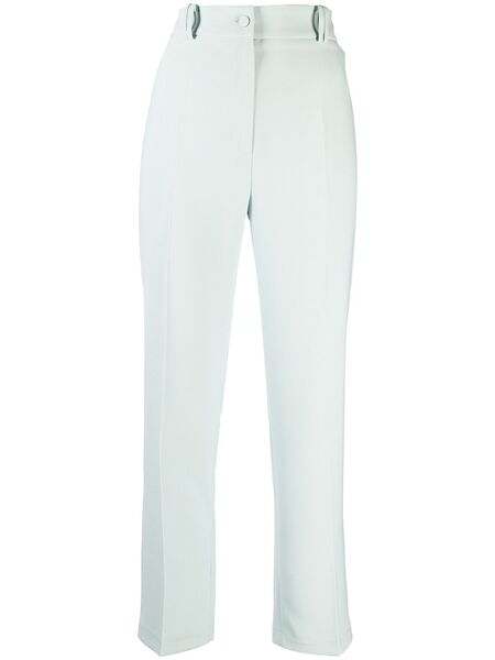  Hebe Studio Pantalones De Talle Alto - Verde 