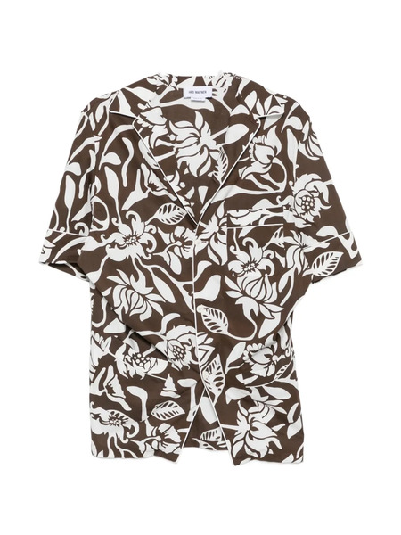 Hed Mayner Camisa Con Estampado Floral - Marrón 