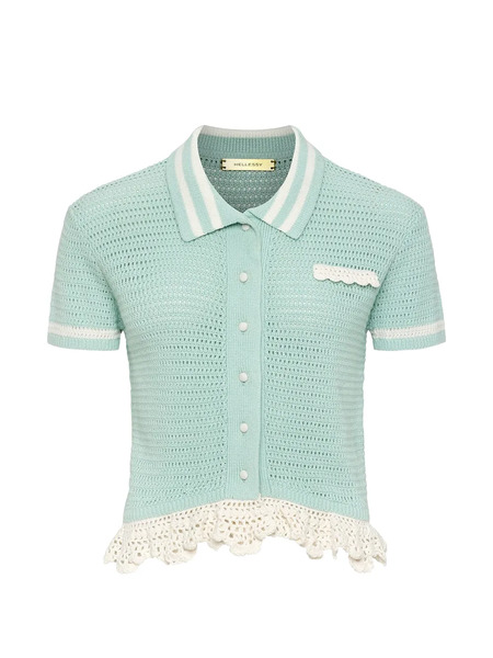  Hellessy Camisa Nash De Ganchillo - Verde 