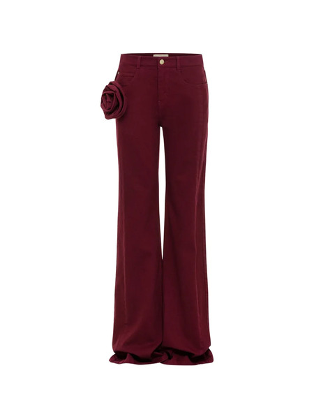  Hellessy Vaqueros Stu Con Aplique De Rosa - Rojo 