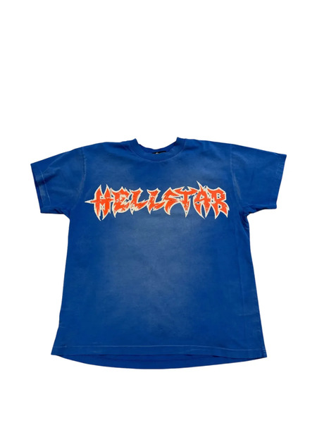  Hellstar Camiseta Con Logo Estampado - Azul 
