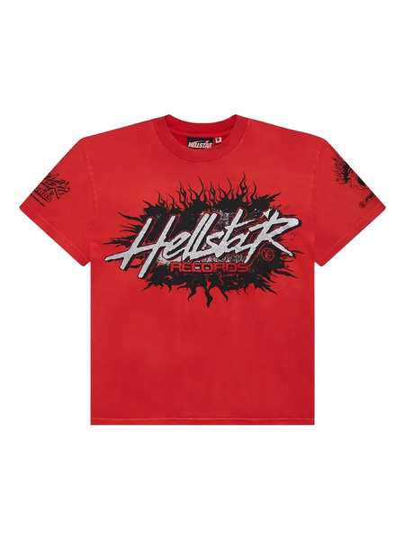  Hellstar Camiseta Records - Rojo 