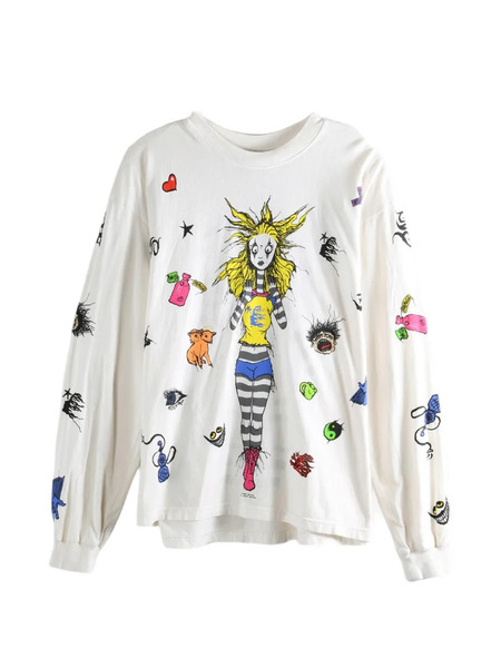  Hellstar Jersey Down The Paradise Path Estampado - Blanco 