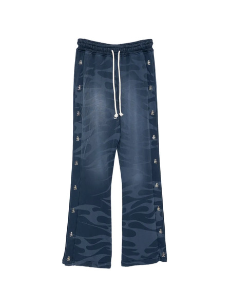  Hellstar Pantalones De Chándal Mirror Face - Azul 