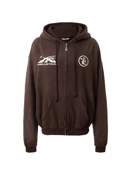  Hellstar Sudadera Con Capucha Y Logo - Marrón 