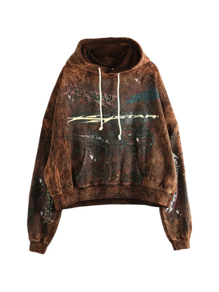  Hellstar Sudadera H Star Con Capucha - Marrón 
