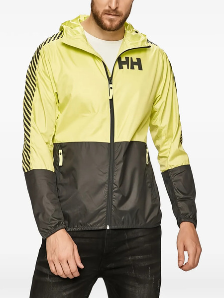  Helly Hansen Cortavientos Con Capucha Y Logo - Amarillo 