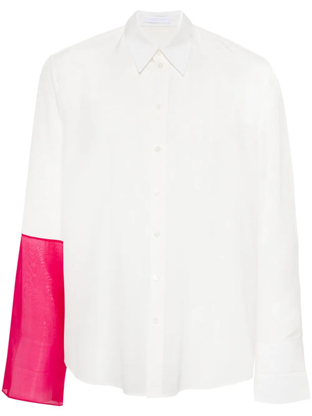  Helmut Lang Camisa Con Diseño De Patchwork - Blanco 
