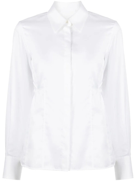  Helmut Lang Camisa De Seda - Blanco 
