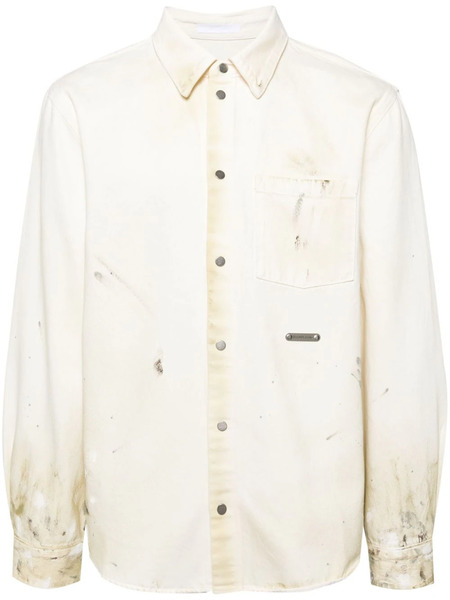  Helmut Lang Camisa Pintada - Neutro 