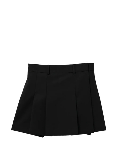  Helmut Lang Falda Corta Plisada - Negro 