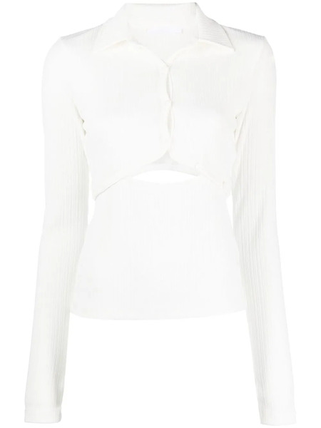  Helmut Lang Top Con Aberturas - Blanco 