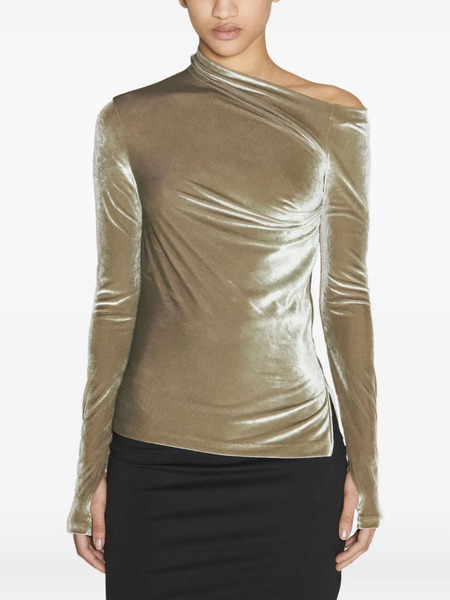  Helmut Lang Top Drapeado - Verde 