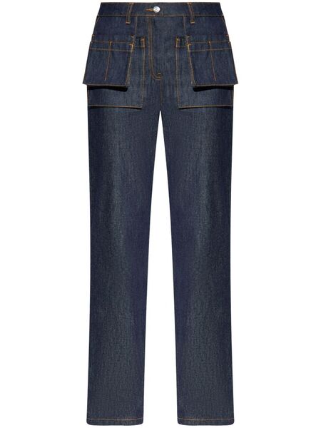  Helmut Lang Vaqueros Rectos - Azul 