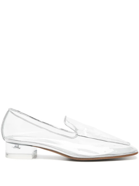  Herbert Levine Mocasines Con Puntera Cuadrada - Blanco 