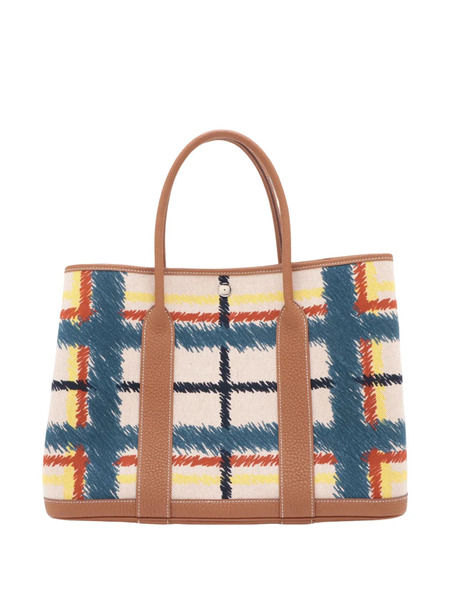  Hermès Pre-owned Bolso Shopper Tartan Cross Garden Party 36 De Lona Toile Y Piel Negonda 2024 - Neutro 