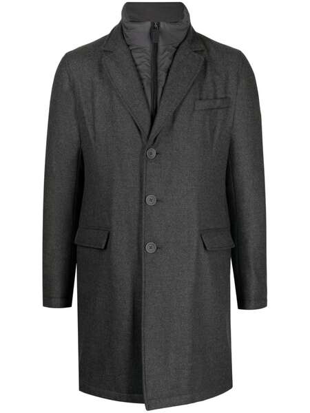  Herno Abrigo Con Botones - Gris 