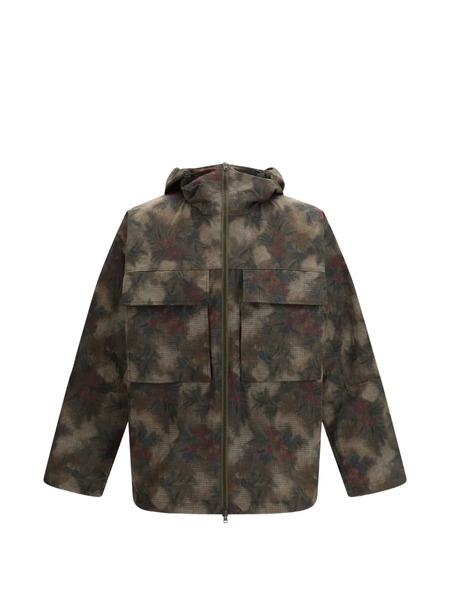  Herno Abrigo Floral Con Capucha - Verde 