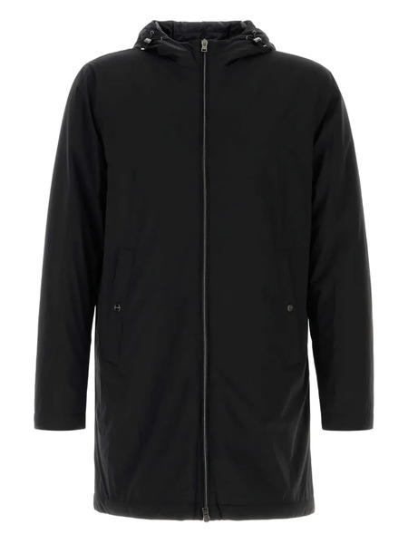  Herno Abrigo Largo Con Capucha - Negro 