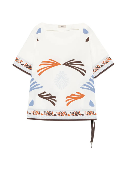  Herno Blusa Estampada - Blanco 