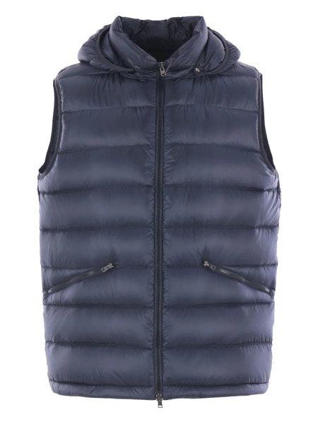  Herno Chaleco Acolchado Con Capucha - Azul 