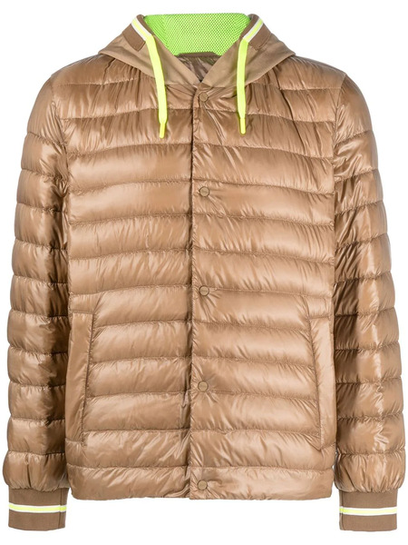  Herno Drawstring Hooded Down Jacket - Neutro 