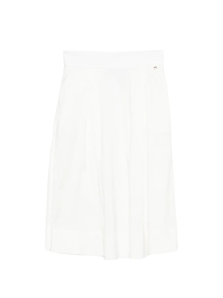  Herno Falda Midi Plisada - Blanco 