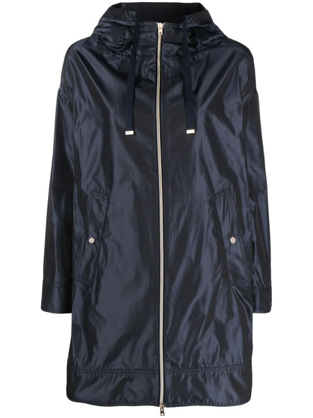  Herno Parka Con Capucha - Azul 