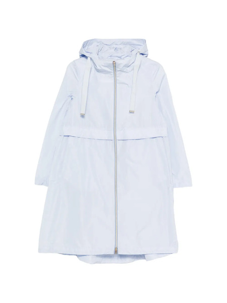  Herno Parka Con Capucha Y Cremallera - Azul 