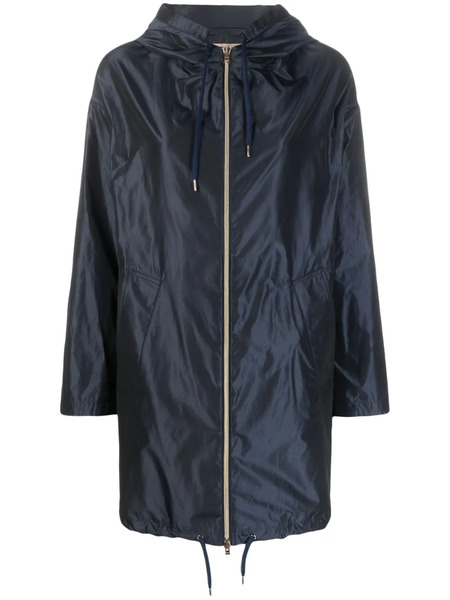  Herno Parka Con Cremallera - Azul 