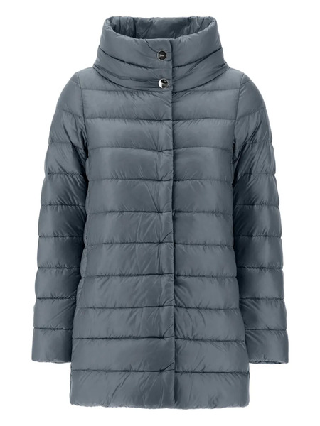  Herno Plumífero Con Cuello Alto - Azul 